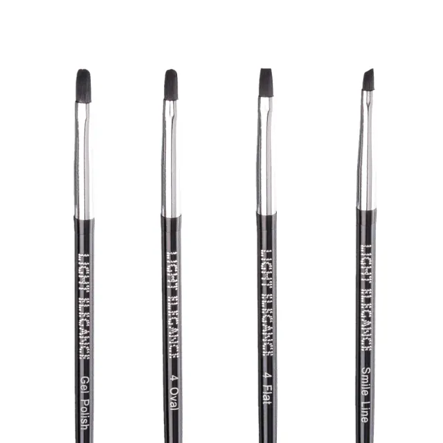 Light Elegance Bling Brush neglepenselsett 4 stk gele