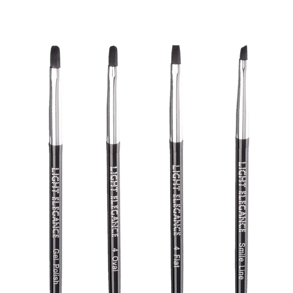 Light Elegance Bling Brush neglepenselsett 4 stk gele