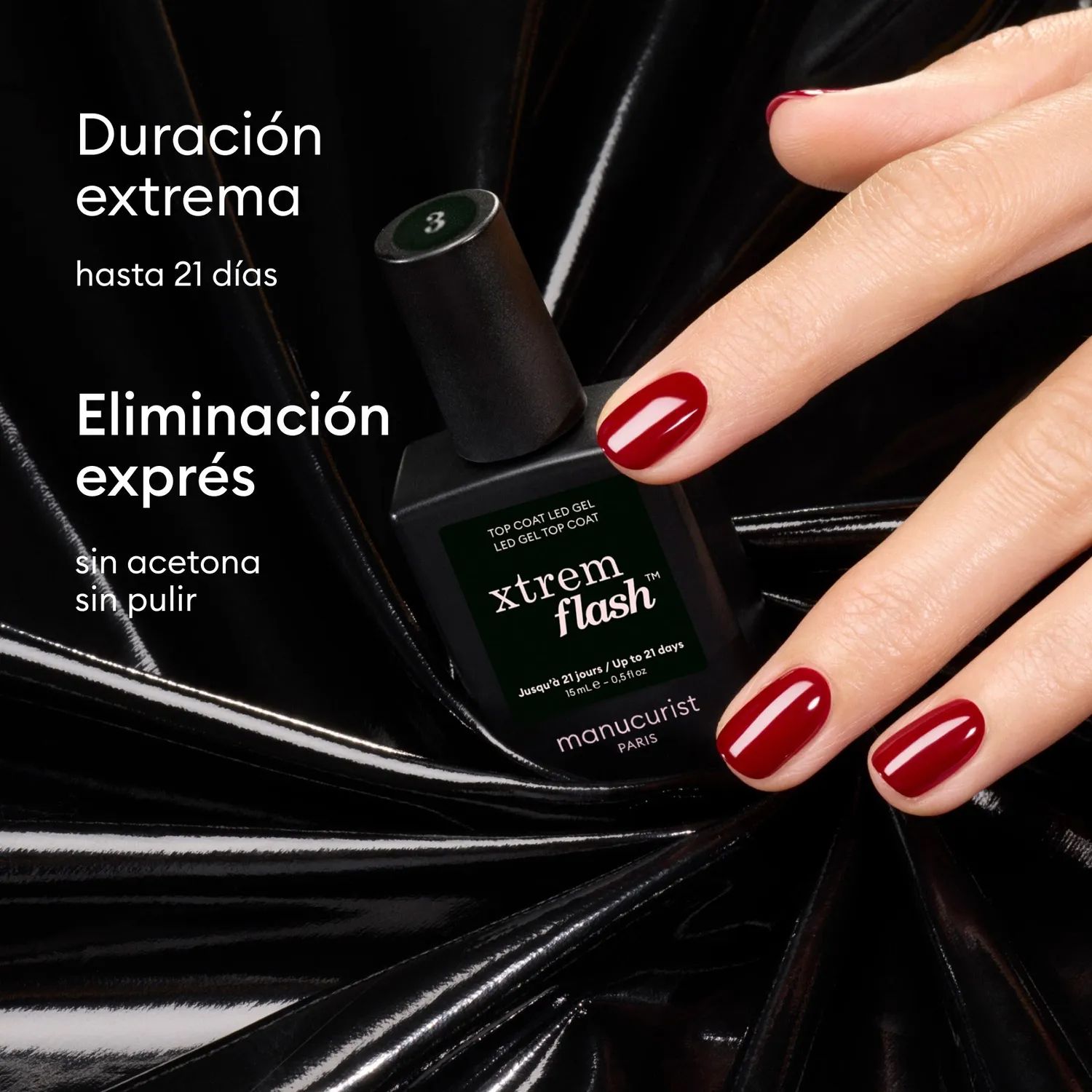 Manucurist Xtrem Flash Gel Top Coat 21 dager