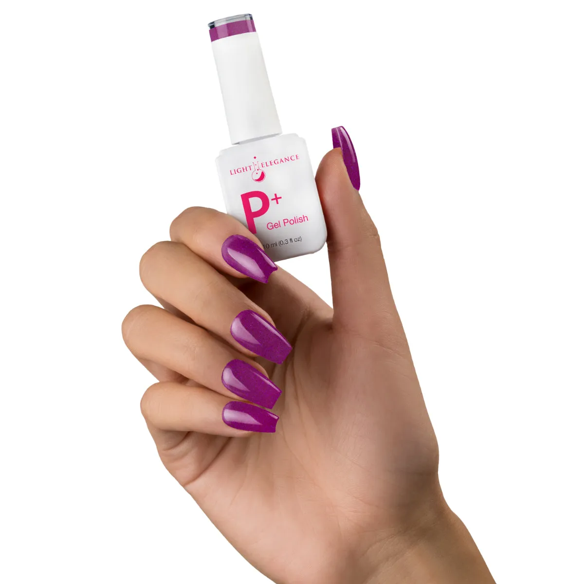Light Elegance P+ So Dramatic gellakk 10 ml lilla shimmer
