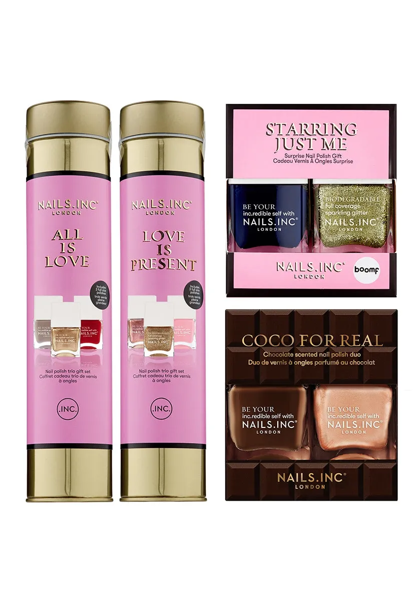 Nails Inc Festive Love neglelakksett 16 deler gave