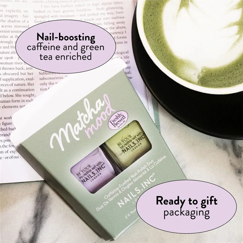 Nails Inc London Matcha Mood neglelakk duo grønn 2-pk