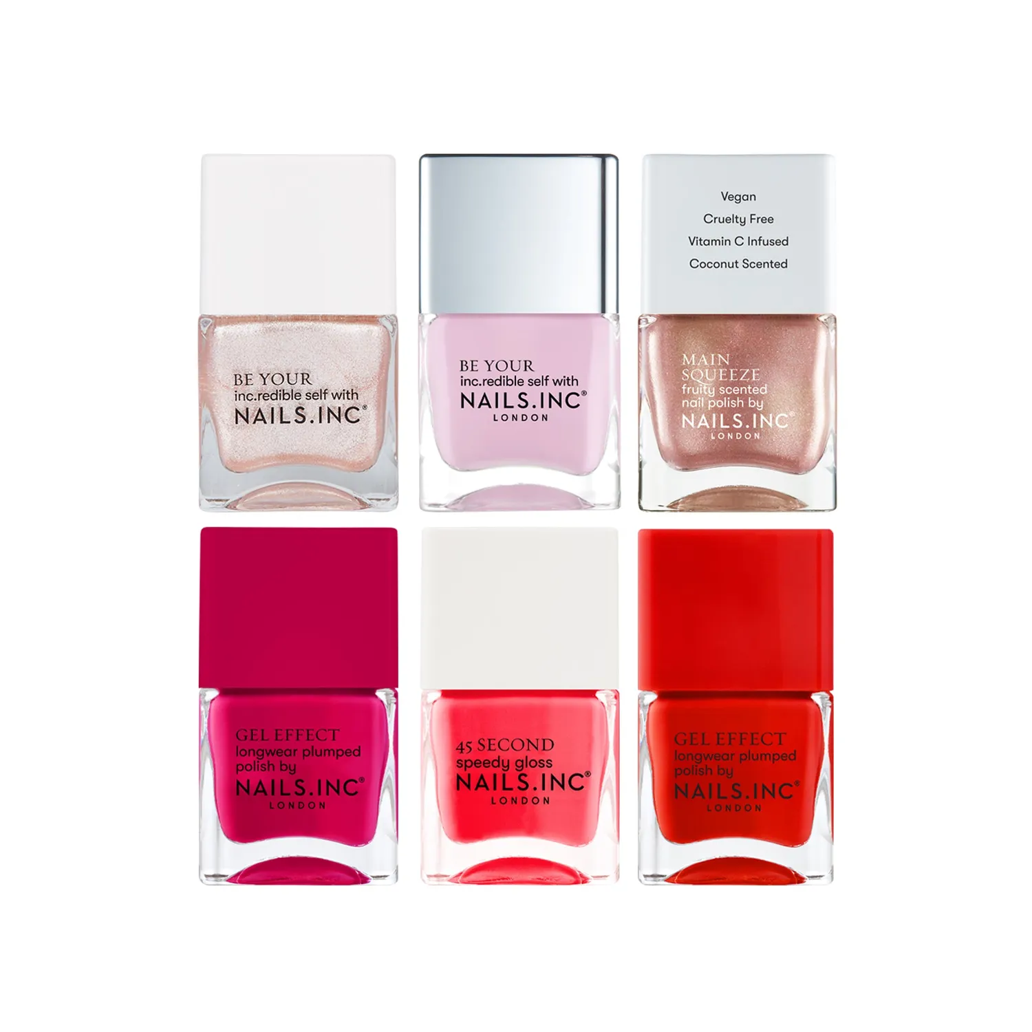 Nails Inc Ever So Sweet neglelakksett 6 stk gave