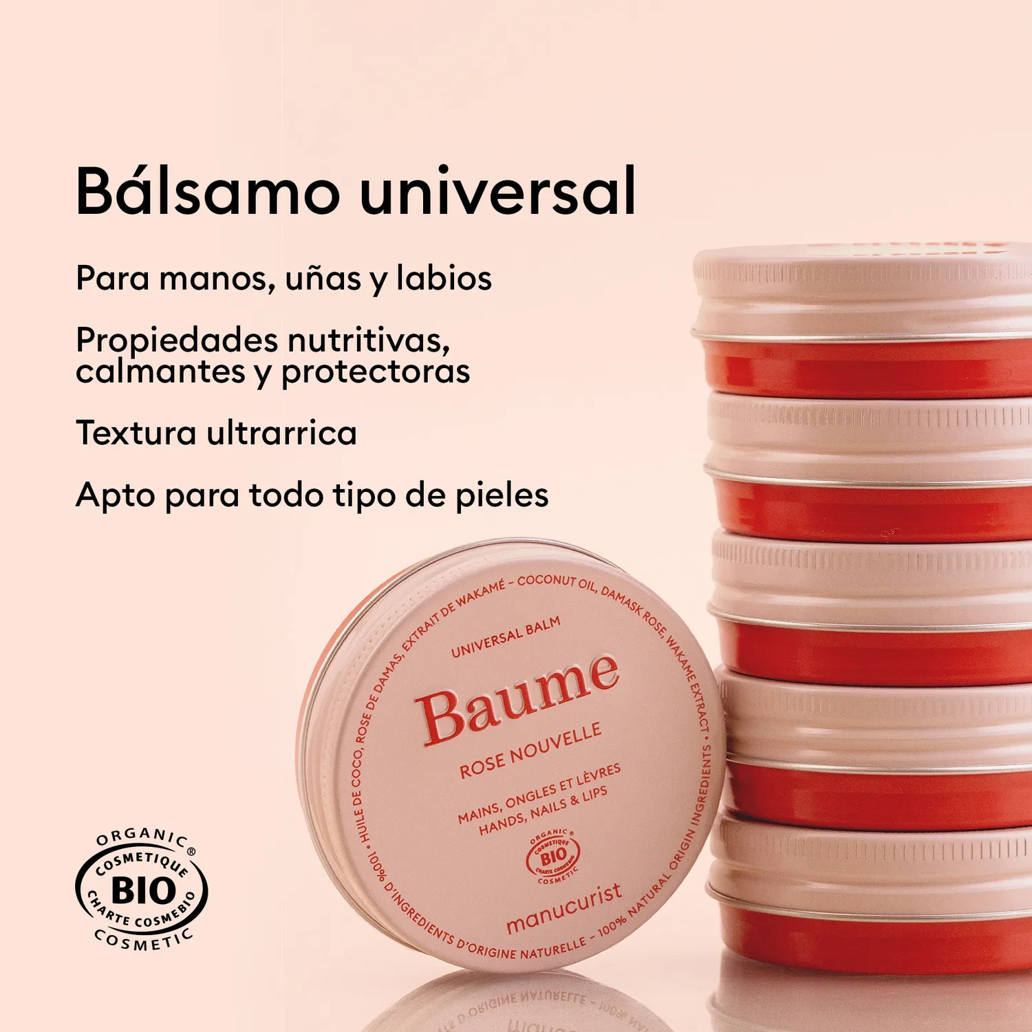 Manucurist Rose Balm neglebalsam Rose Balm 100% naturlig