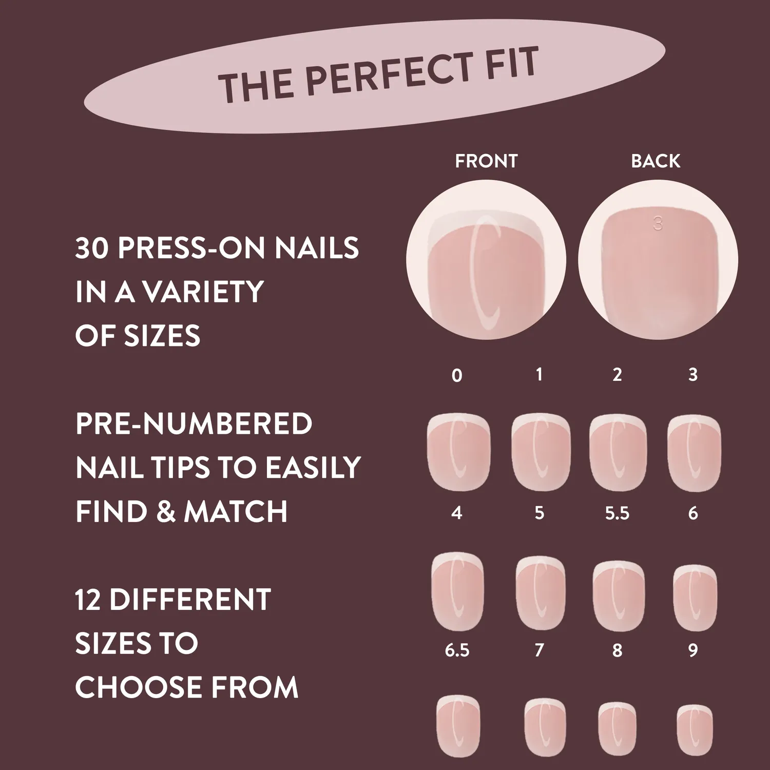Nails Inc London Classic Kim fransk pressnegler