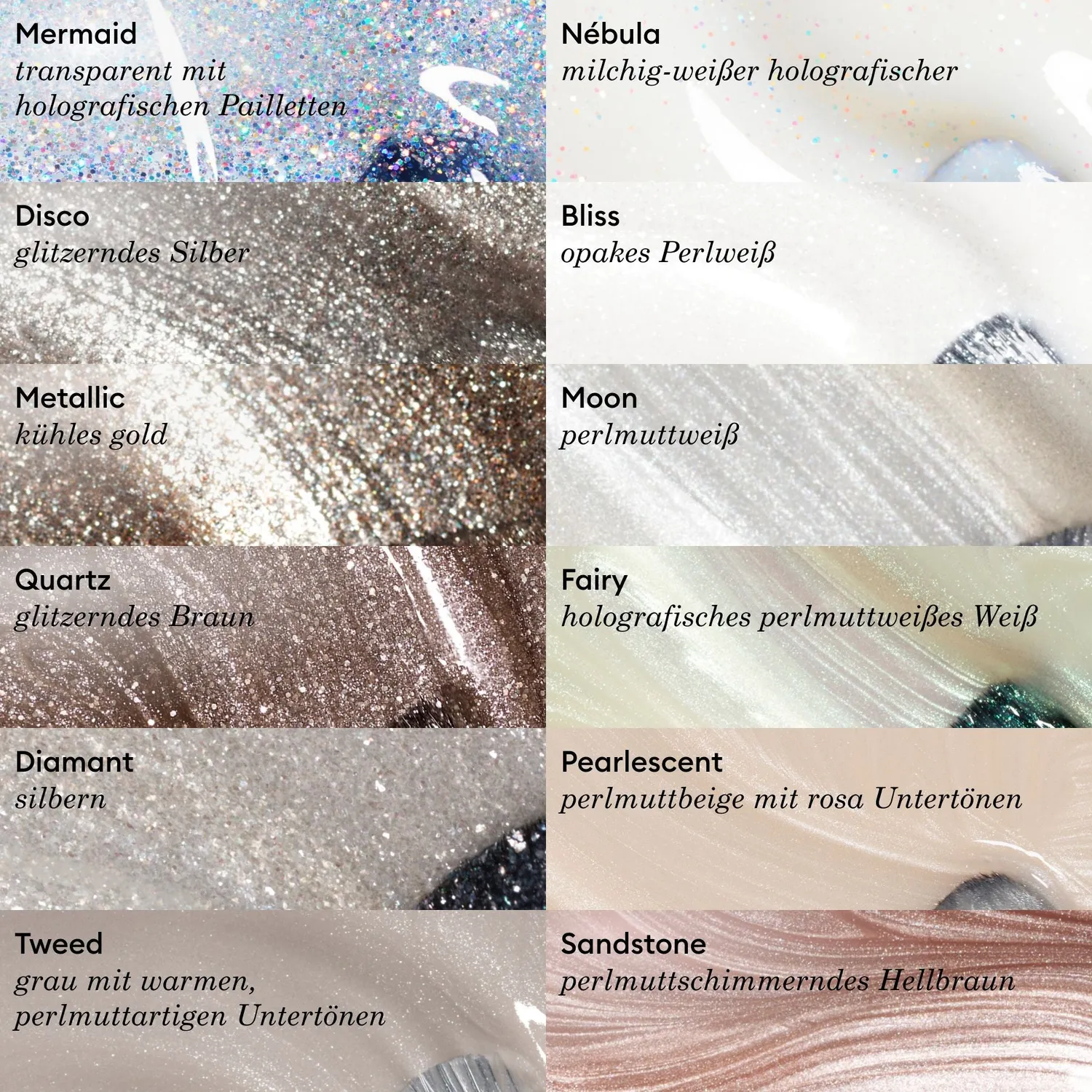Manucurist Green Disco neglelakk glitter sølv