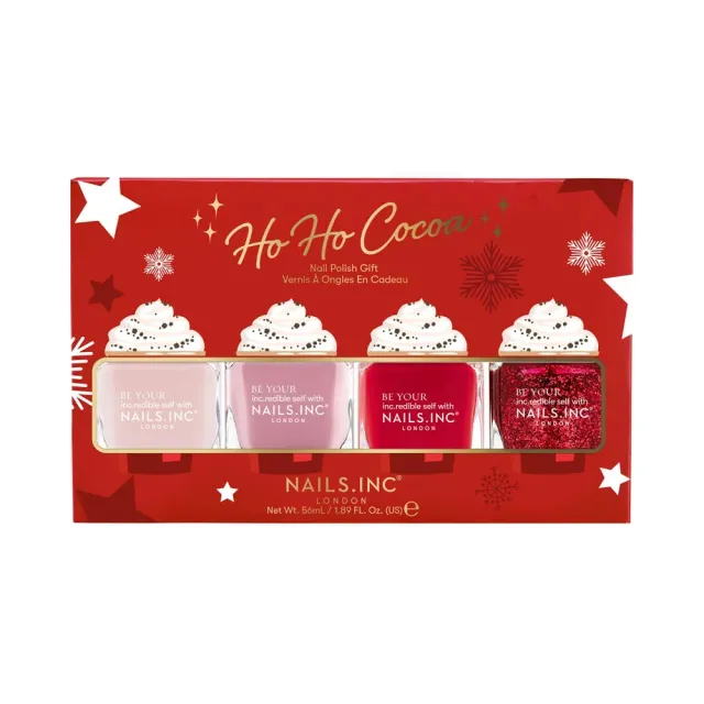 Nails Inc London Ho Ho Cocoa neglelakksett 4-pk creme