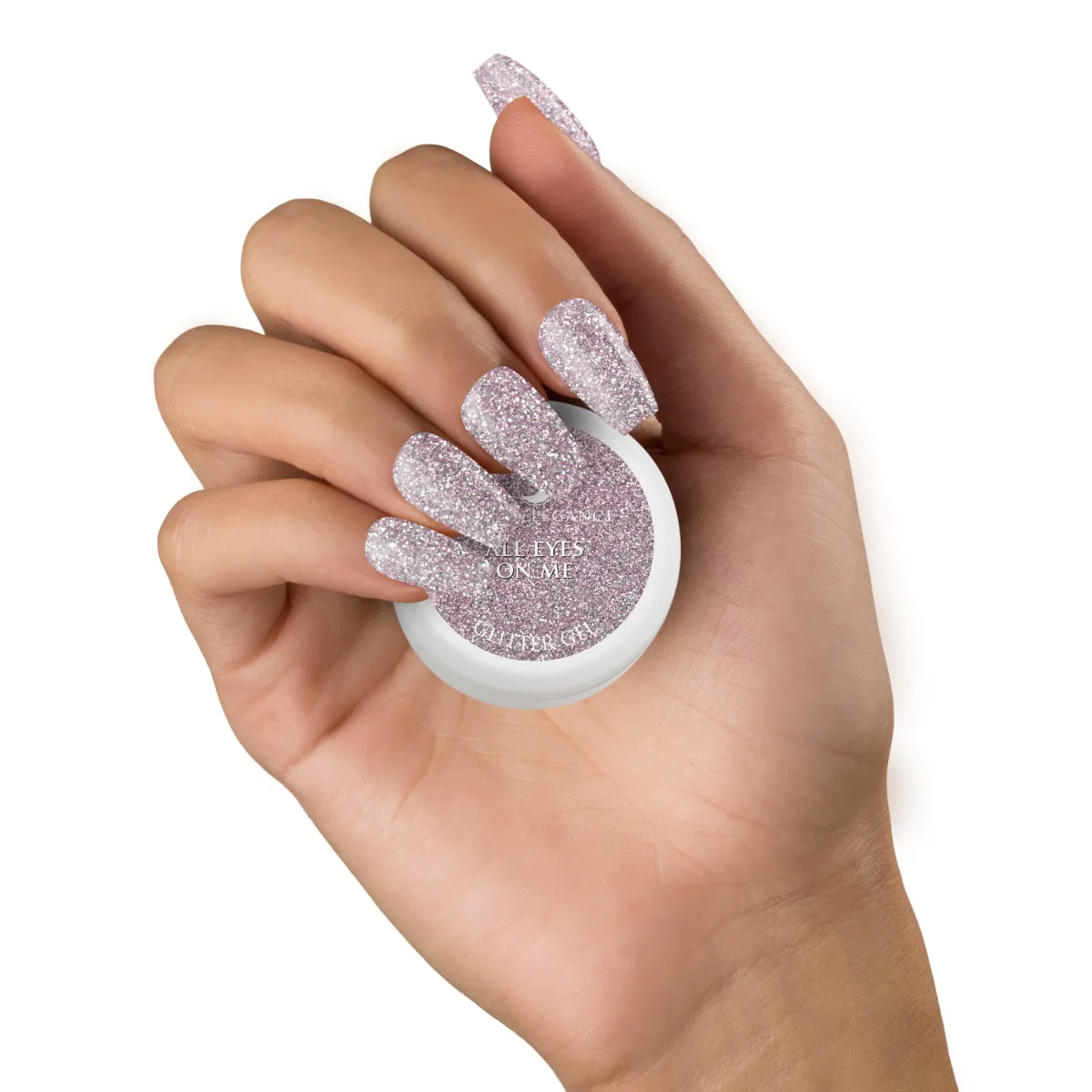 Light Elegance All Eyes on Me glittergel 10 ml islavendel