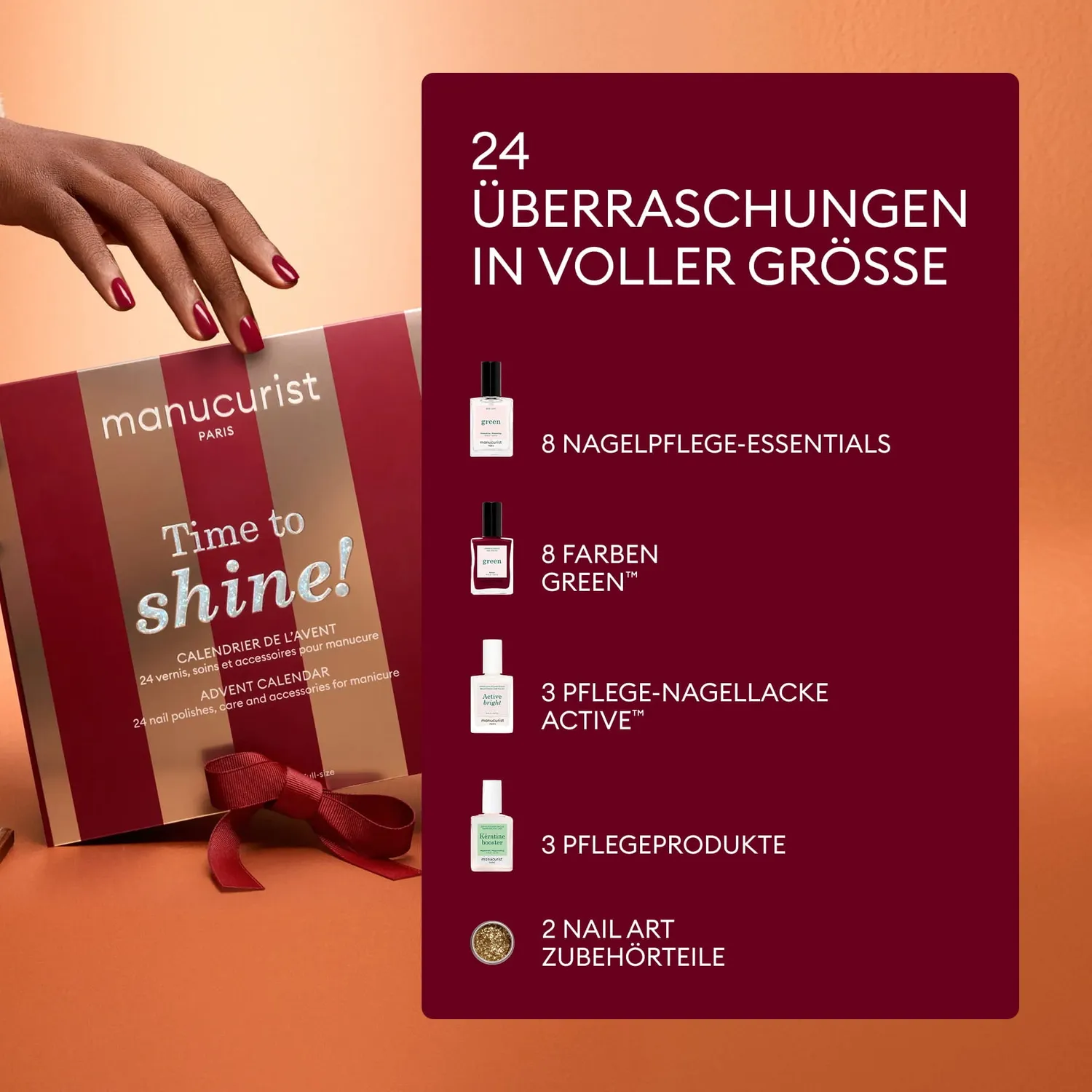 Manucurist Time to Shine julekalender 24 luker