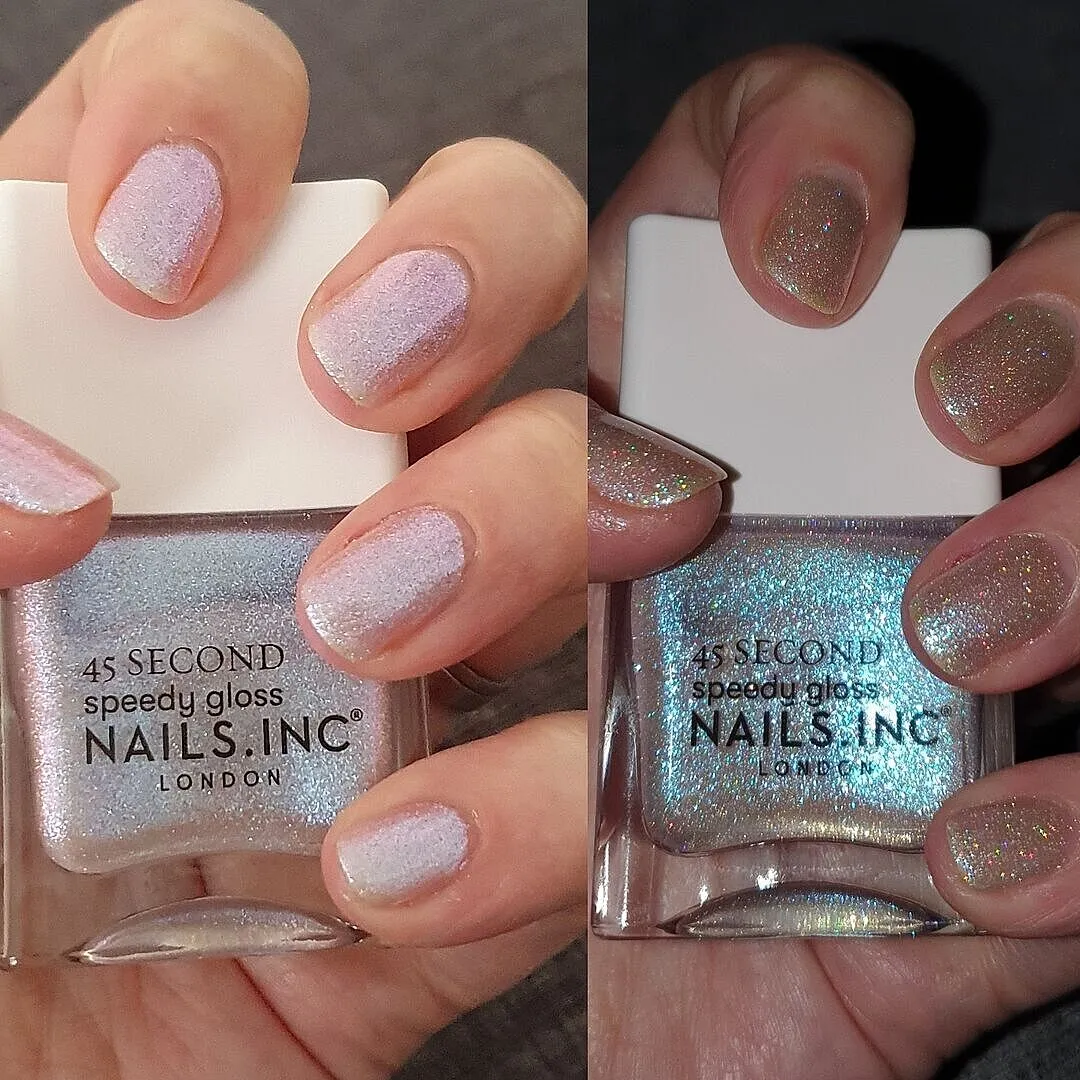 Nails Inc London Starring Me In Soho neglelakk rosa metallic