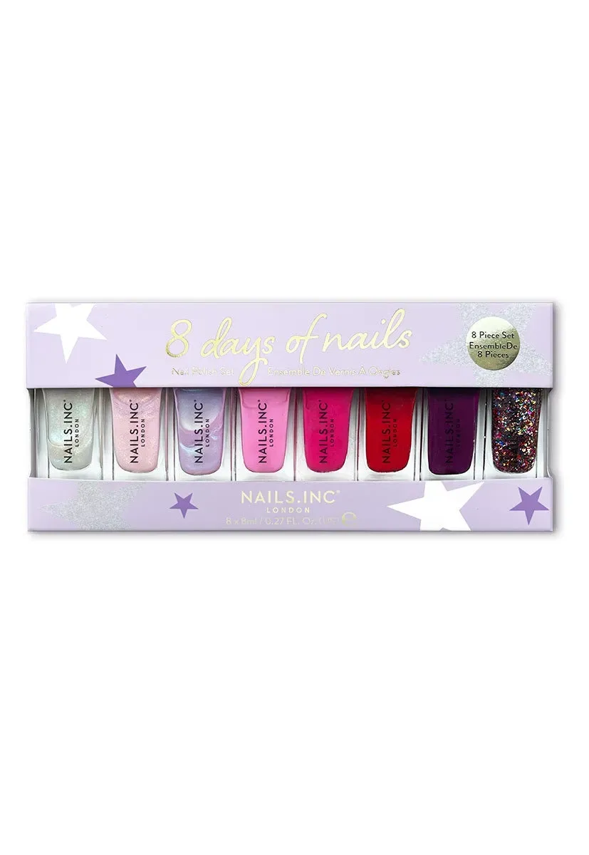 Nails Inc 8 Days of Nails neglelakk 8-pakning krem
