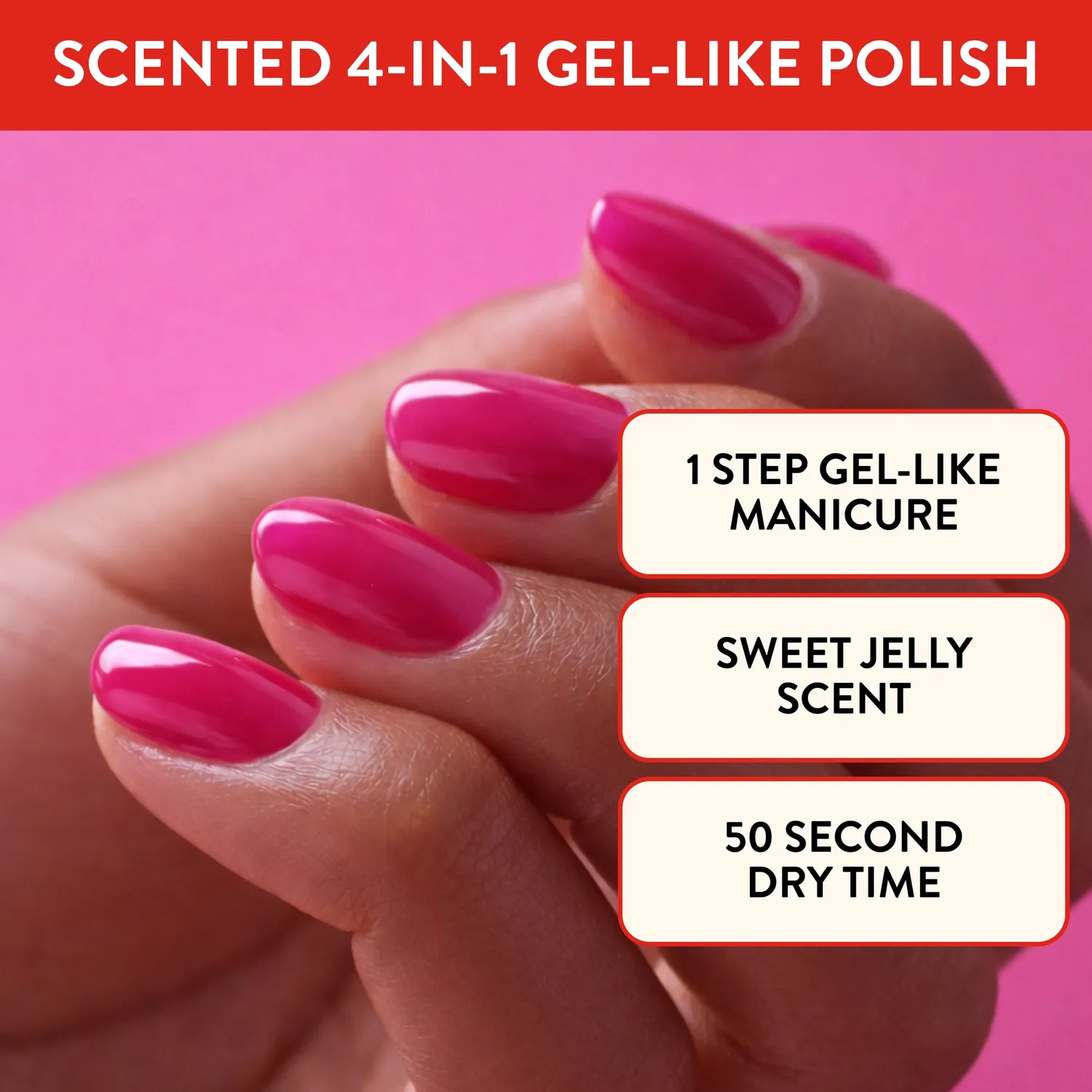 Nails Inc Berry Jam Packed neglelakk jelly bærduft