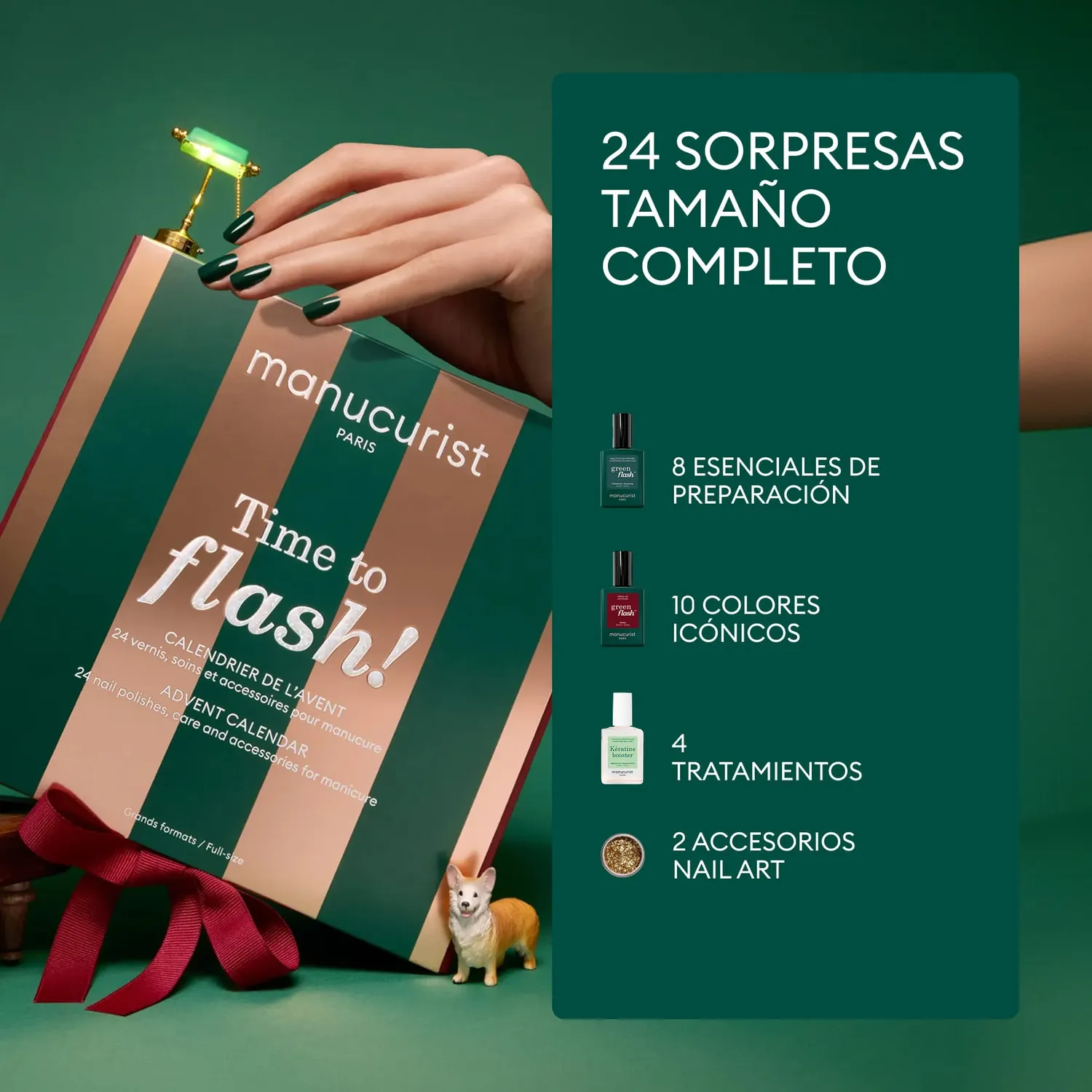 Manucurist Time to Flash julekalender Green Flash 24 luker