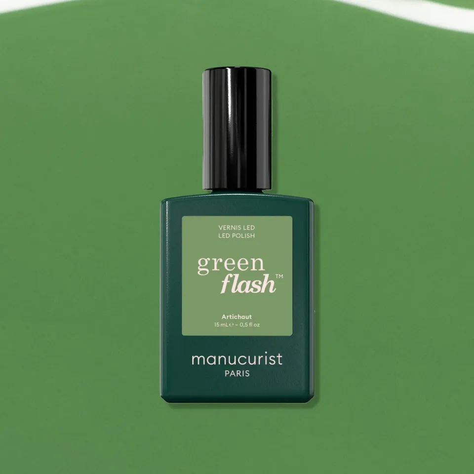 Manucurist Green Flash neglelakk Artichaut grønn gelelakk