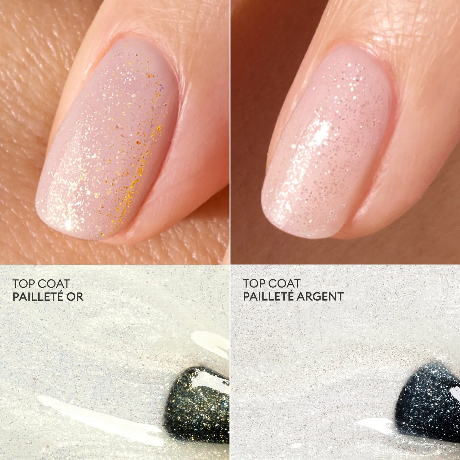 Manucurist Green Flash Glitter Top Coat gel gull