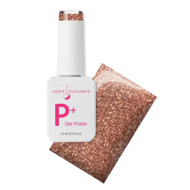 Light Elegance P+ She's My Golden Nugget glitter 10 ml bronse