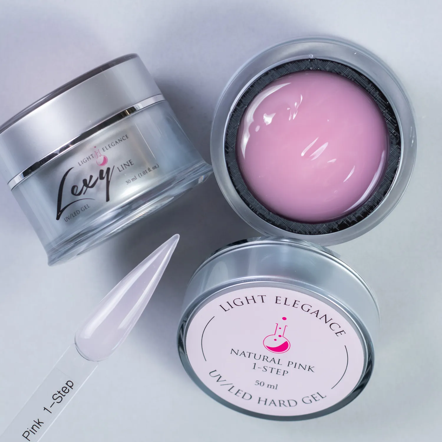 Light Elegance Lexy Line Natural Pink 1-Step bygggelé 10 ml naturlig rosa