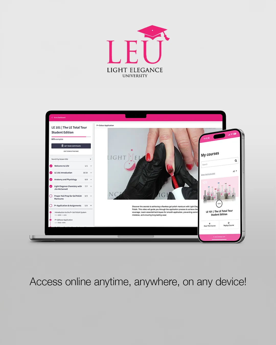 Light Elegance 101 Total Tour nettkurs negler online