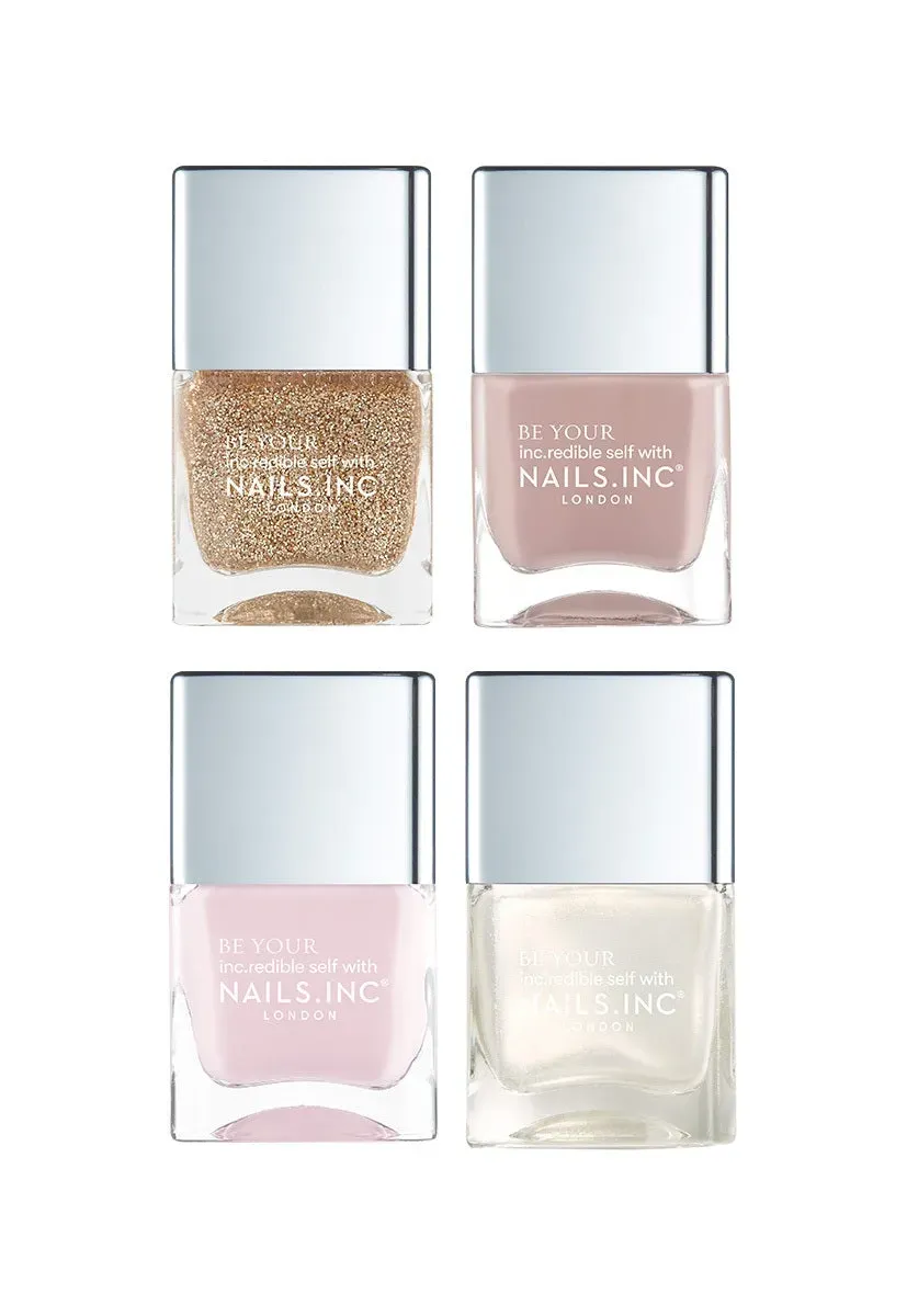 Nails Inc London Hot Choc O’clock neglelakksett 4-pakn krem