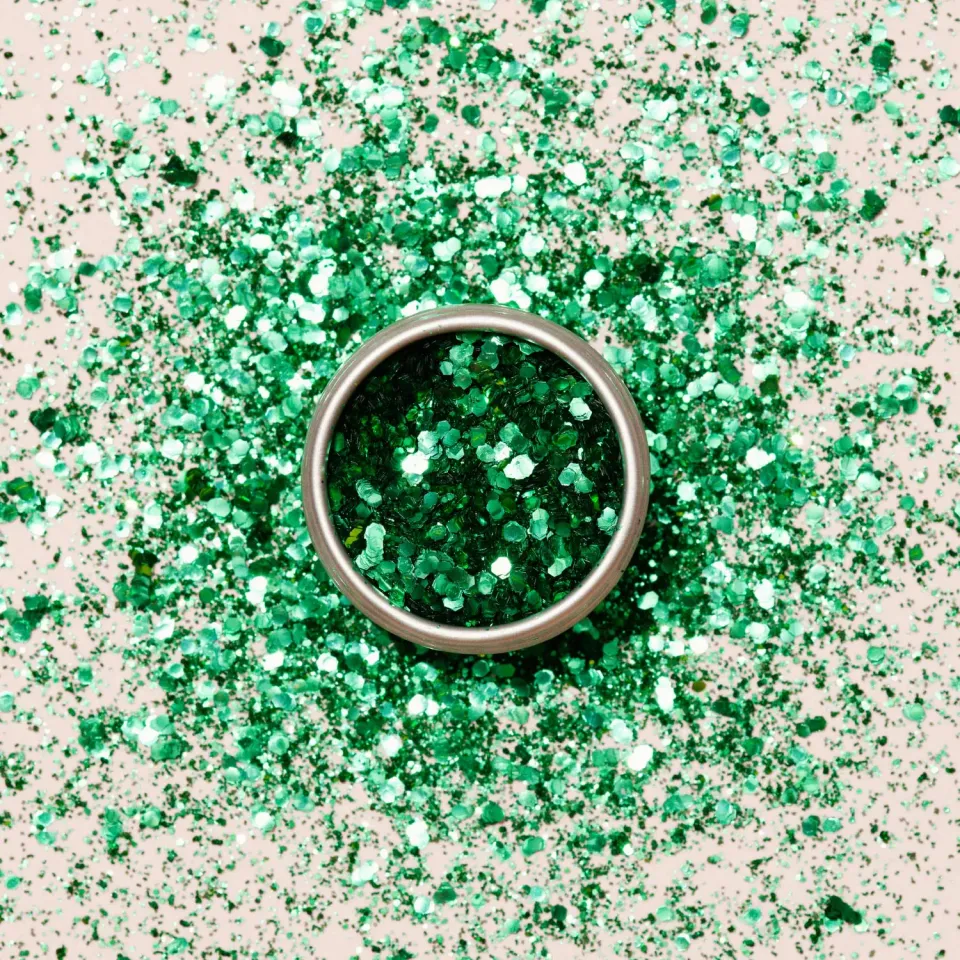Manucurist Cactus Glitter negleglitter nedbrytbar grønn