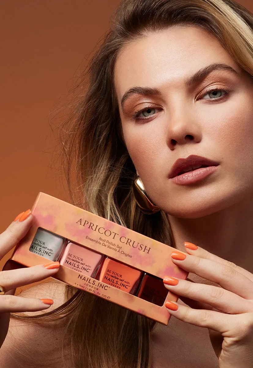 Nails Inc London Apricot Crush neglelakk 4-pk krem aprikos
