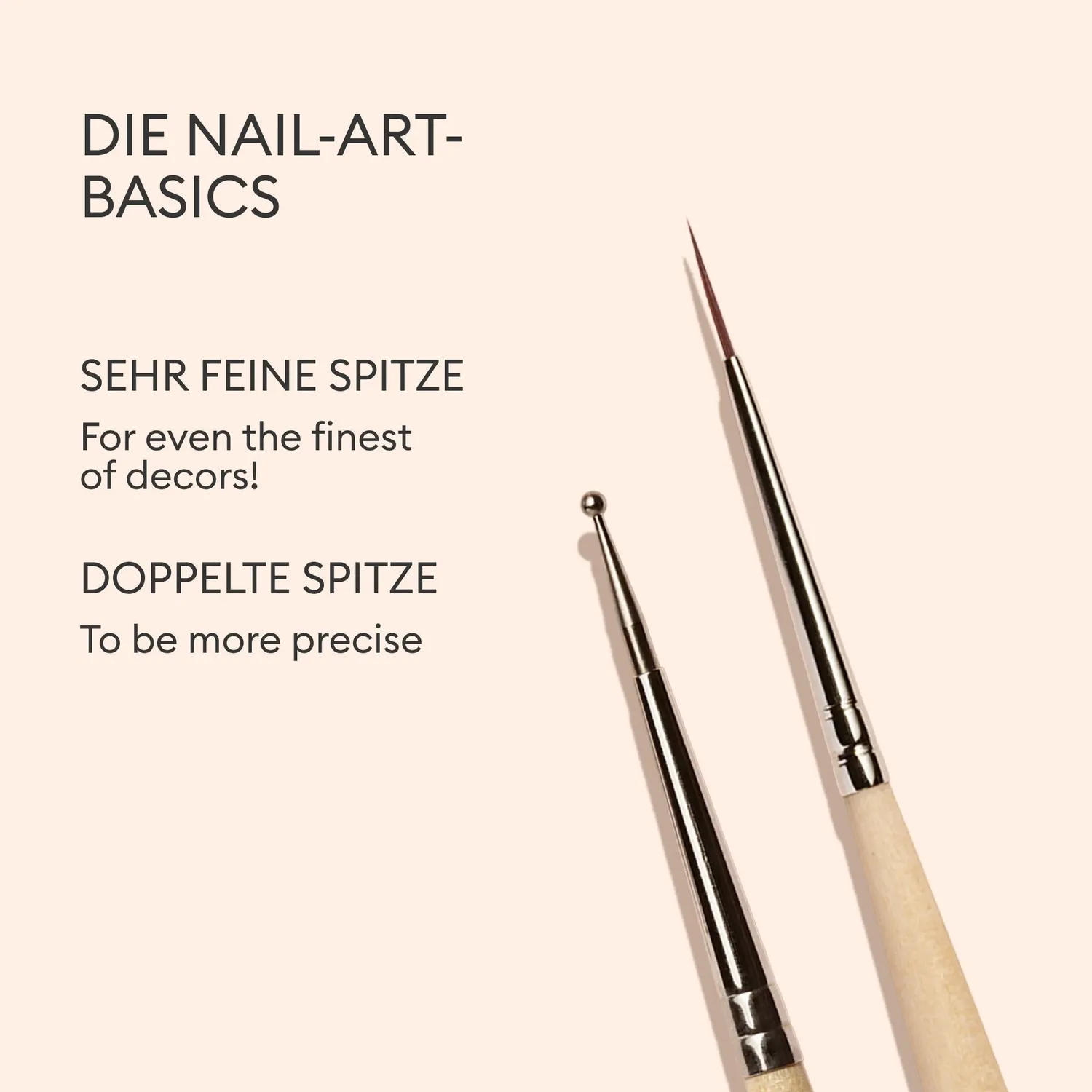 Manucurist Dotting Tool Brush Nail Art Liner Set neglesett