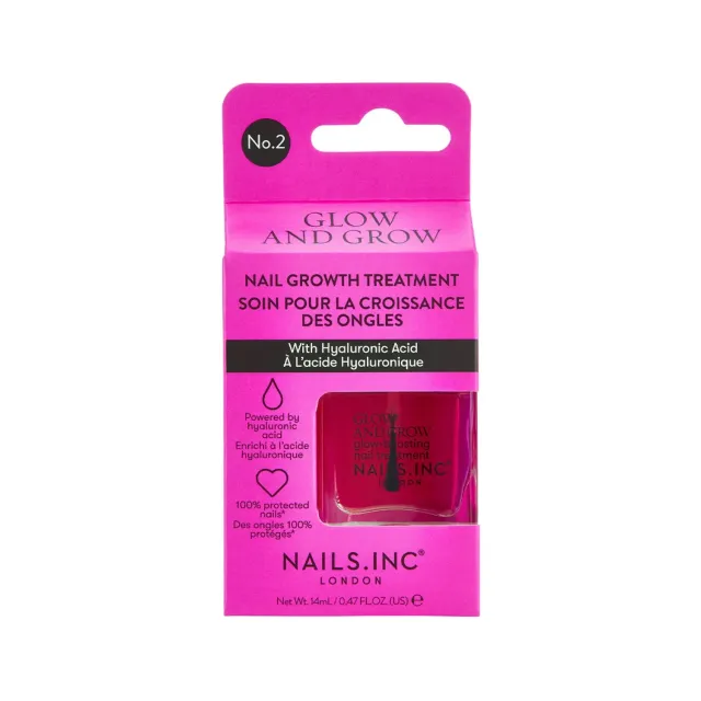 Nails Inc Glow and Grow neglebehandling styrkende