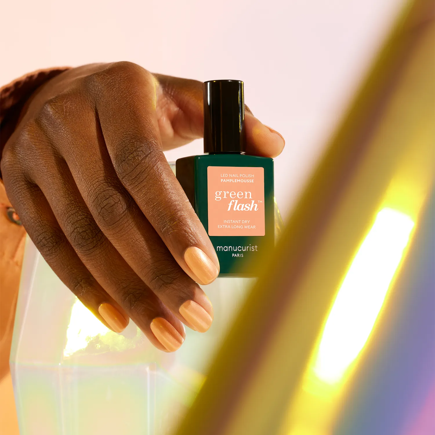 Manucurist Green Flash Pamplemousse gel-lakk oransje