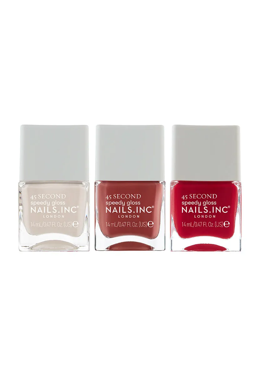 Nails Inc London Spicy Margarita neglelakksett 2-pk hurtigtørkende