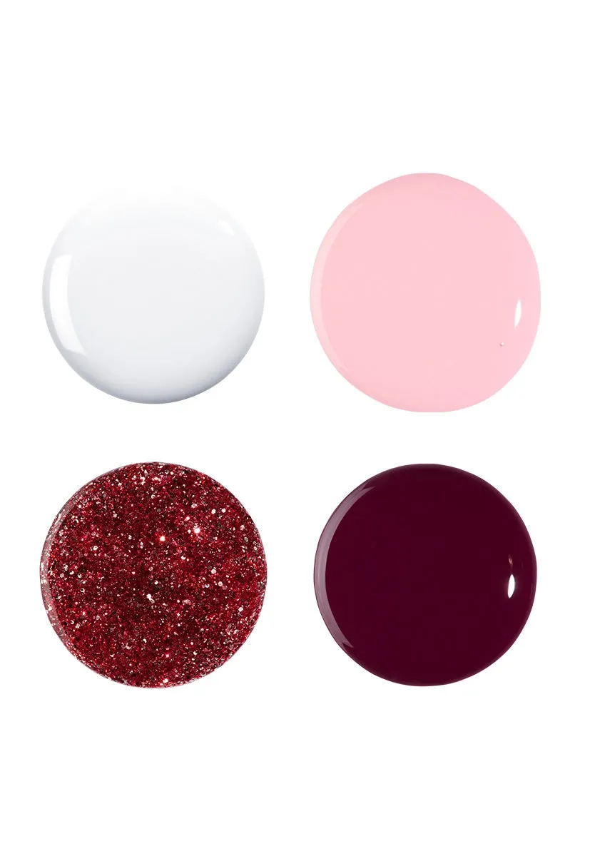 Nails Inc London Red Velvet Please neglelakk 4-pk