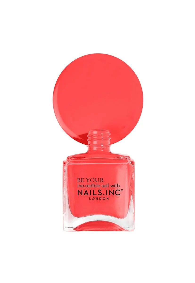 Nails Inc Neon Coral Street neglelakk korall neon