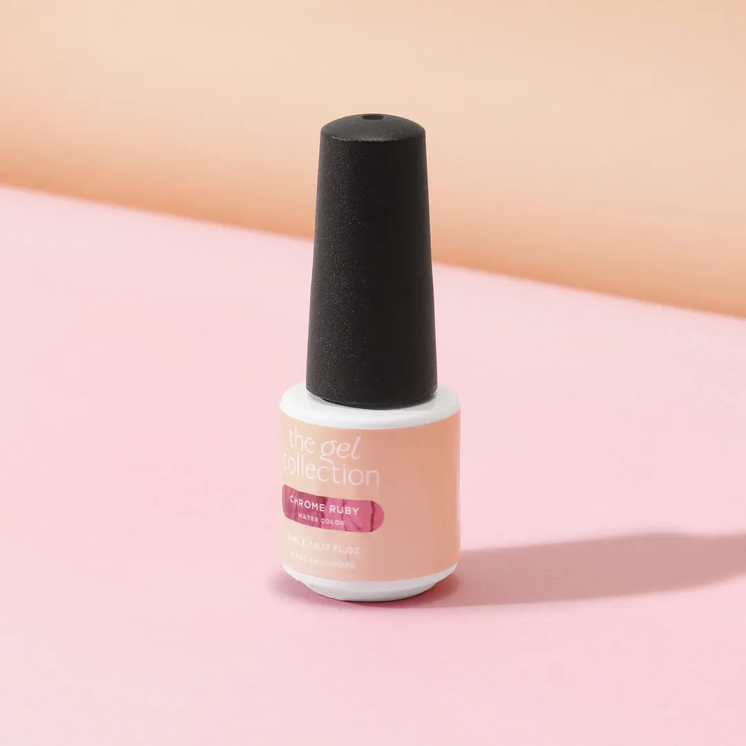 The Gel Collection Watercolor Chrome Ruby nail art 5 ml