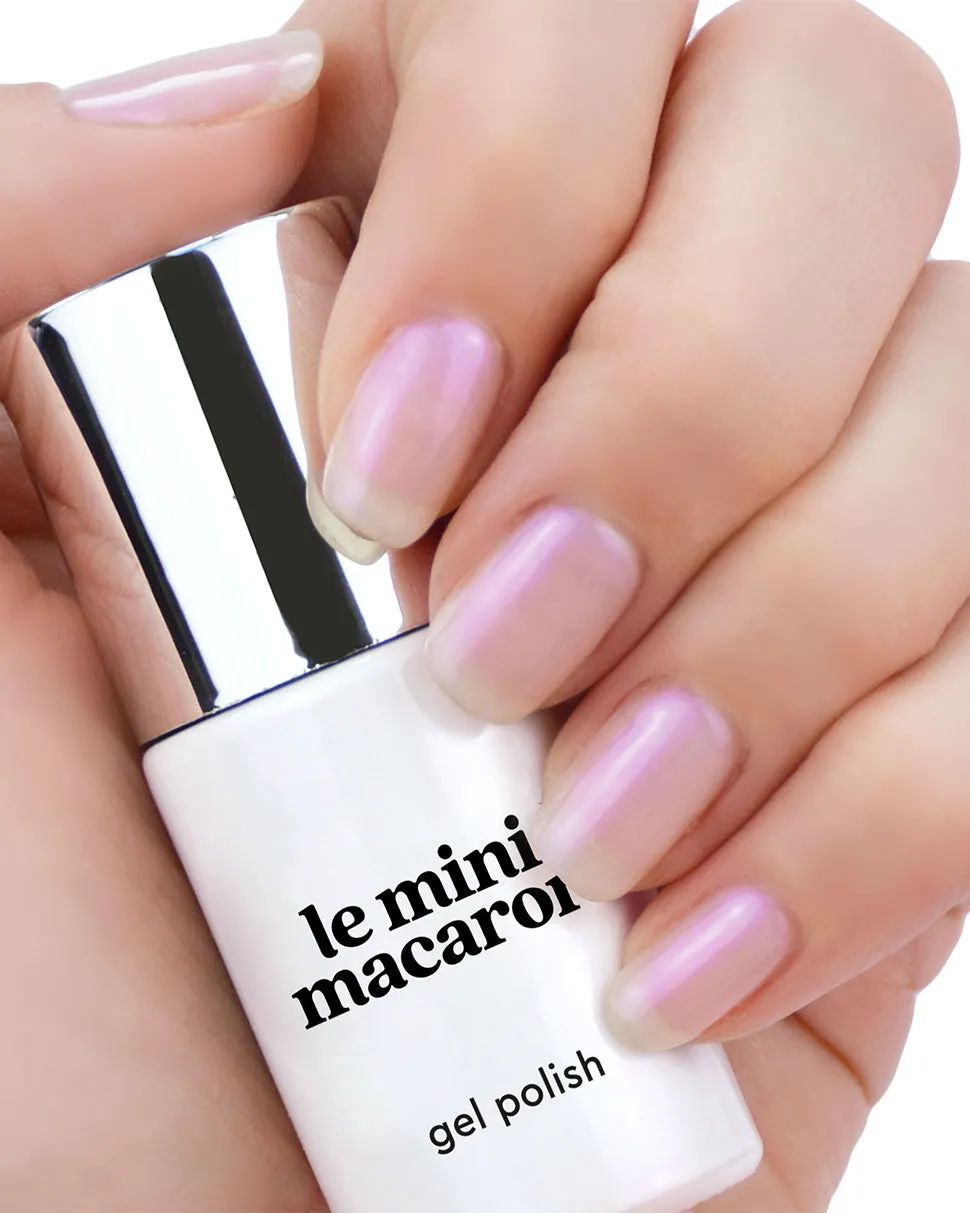 Le Mini Macaron Pearlescence gellakk 8,5 ml transparent shimmer