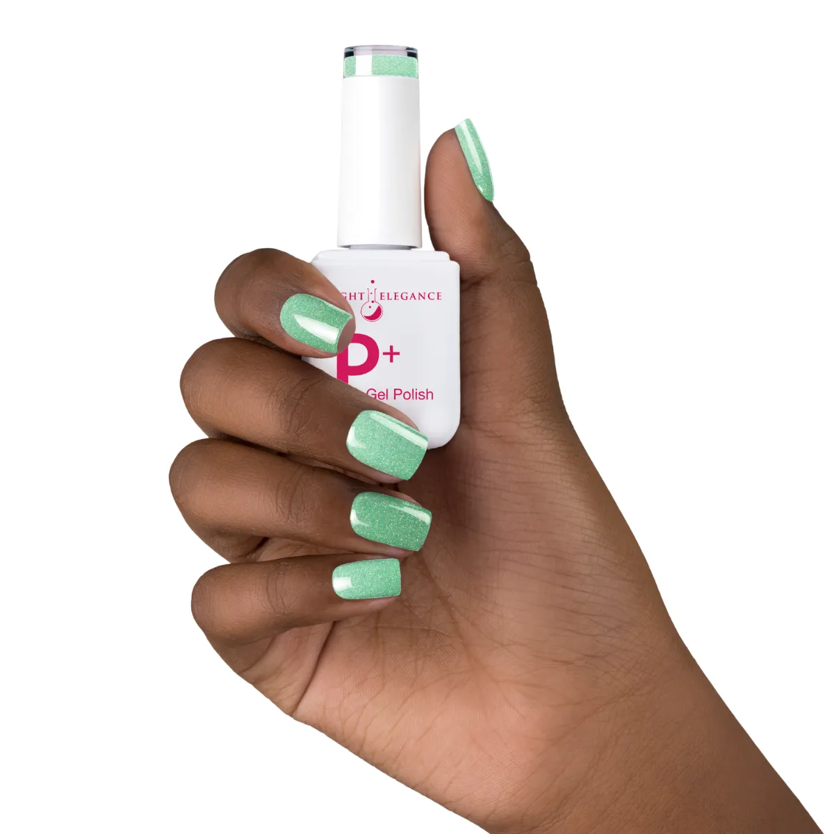 Light Elegance P+ Six Impossible Things gellakk 10 ml grønn glitter