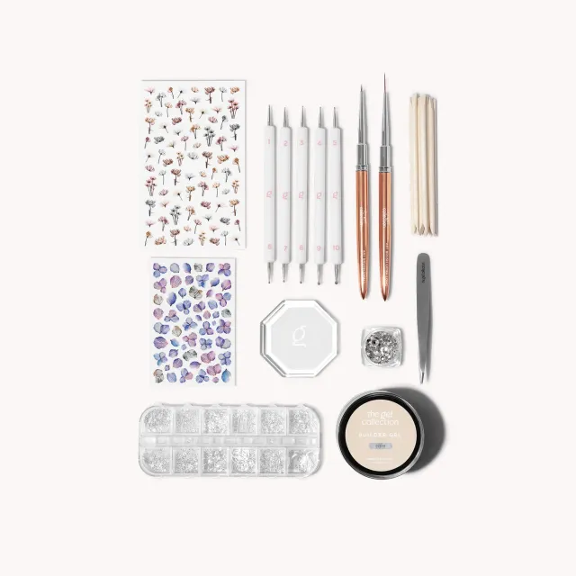 The Gel Collection Nail Art Kit Large negledesign 3D rhinestones