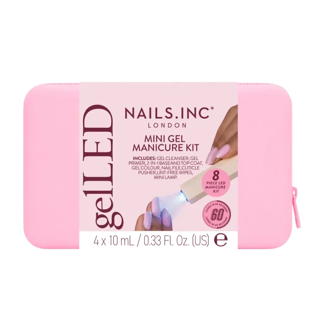 Nails Inc gelLED Gels On the Go neglelakk 9-pakn reise