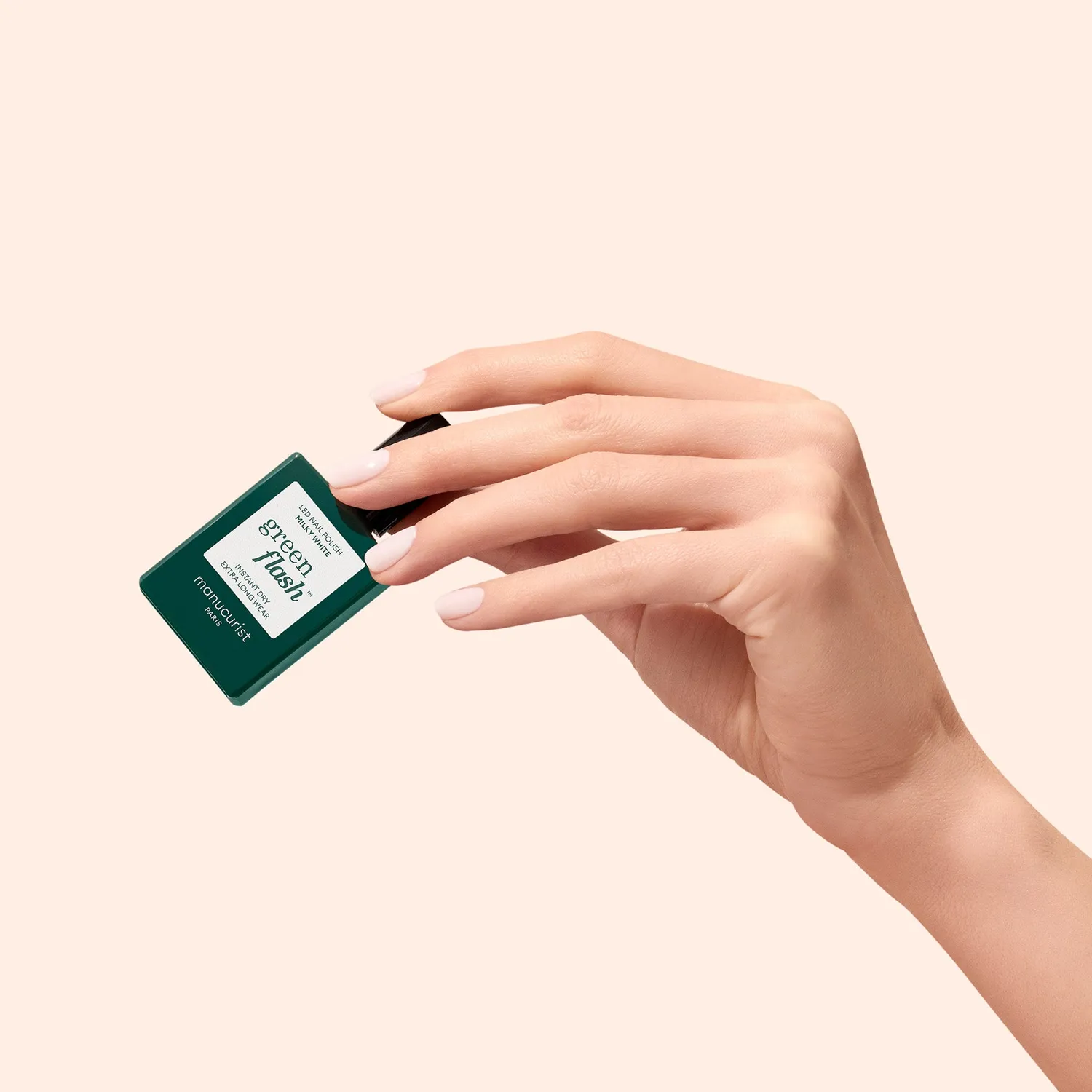 Manucurist Green Flash Milky White neglelakk melkehvit