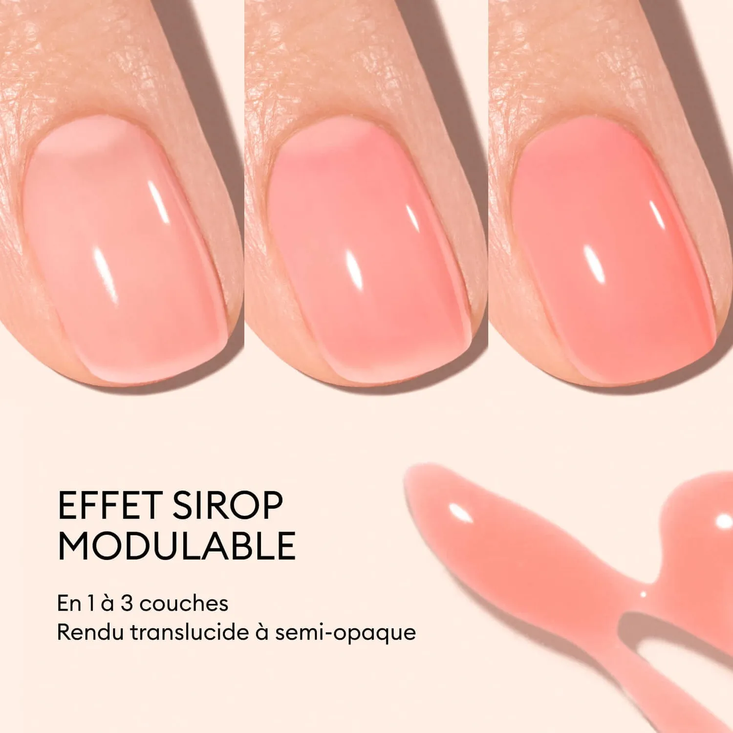 Manucurist Green Glacé Jelly neglelakk korall translucent