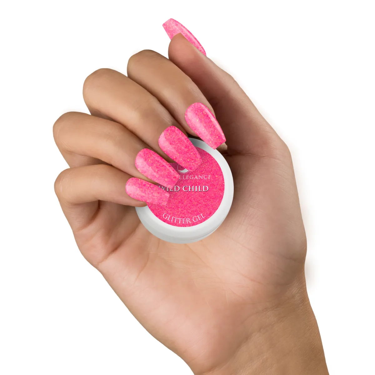 Light Elegance Wild Child glittergel rosa 10 ml