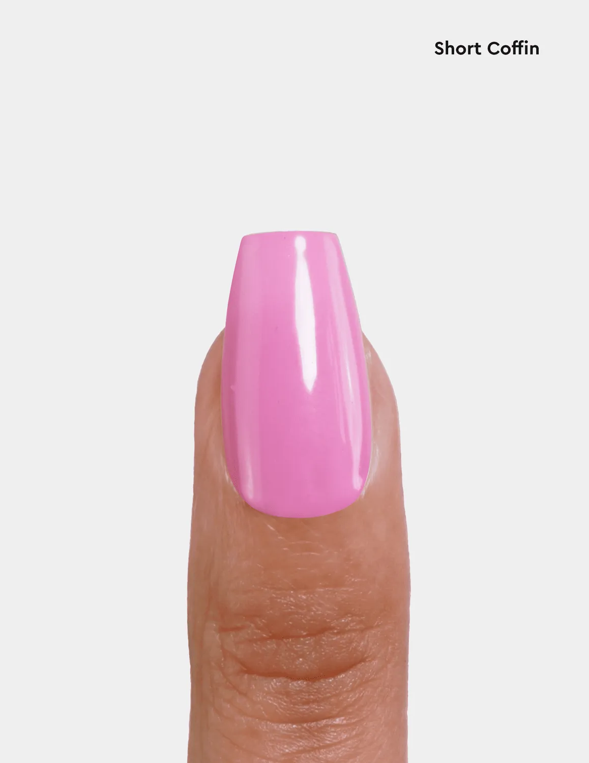 Le Mini Macaron Le Gel Nail Tips Short Coffin kunstnegler matt