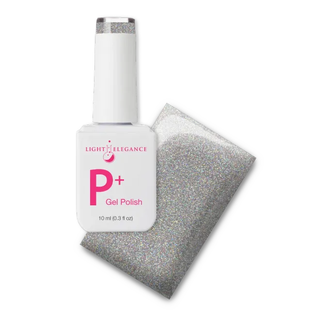 Light Elegance P+ Disco Glitter gellakk 10 ml holografisk