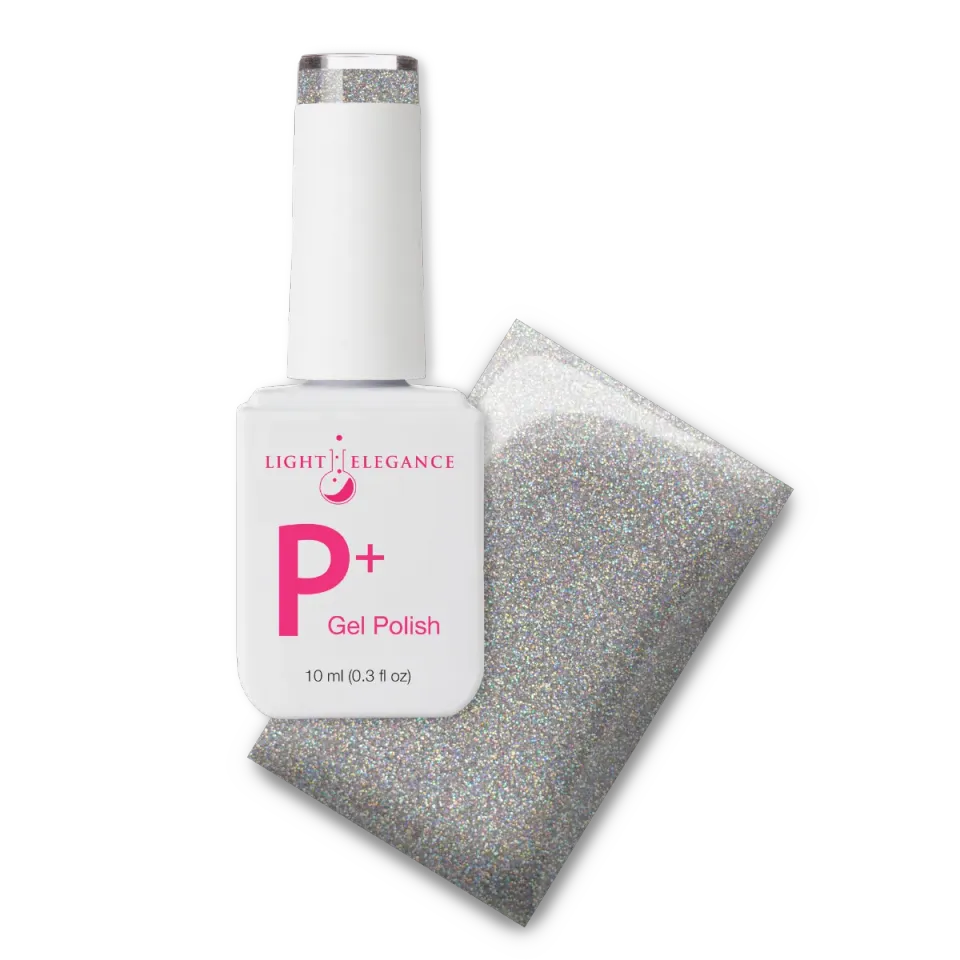 Light Elegance P+ Disco Glitter gellakk 10 ml holografisk