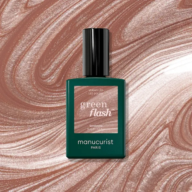 Manucurist Green Flash Sandstone gel neglelakk brun 15 ml