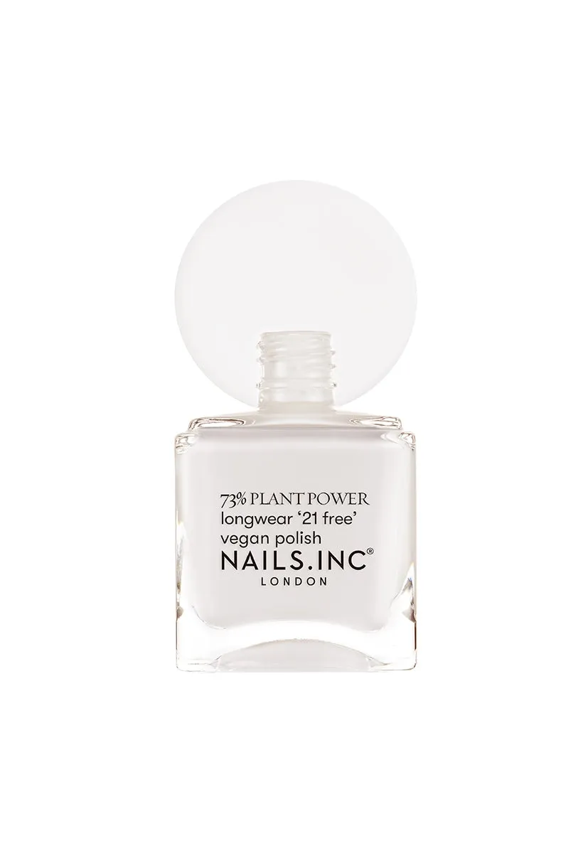 Nails Inc Plant Power Free Time Is Me Time neglelakk vegansk hvit