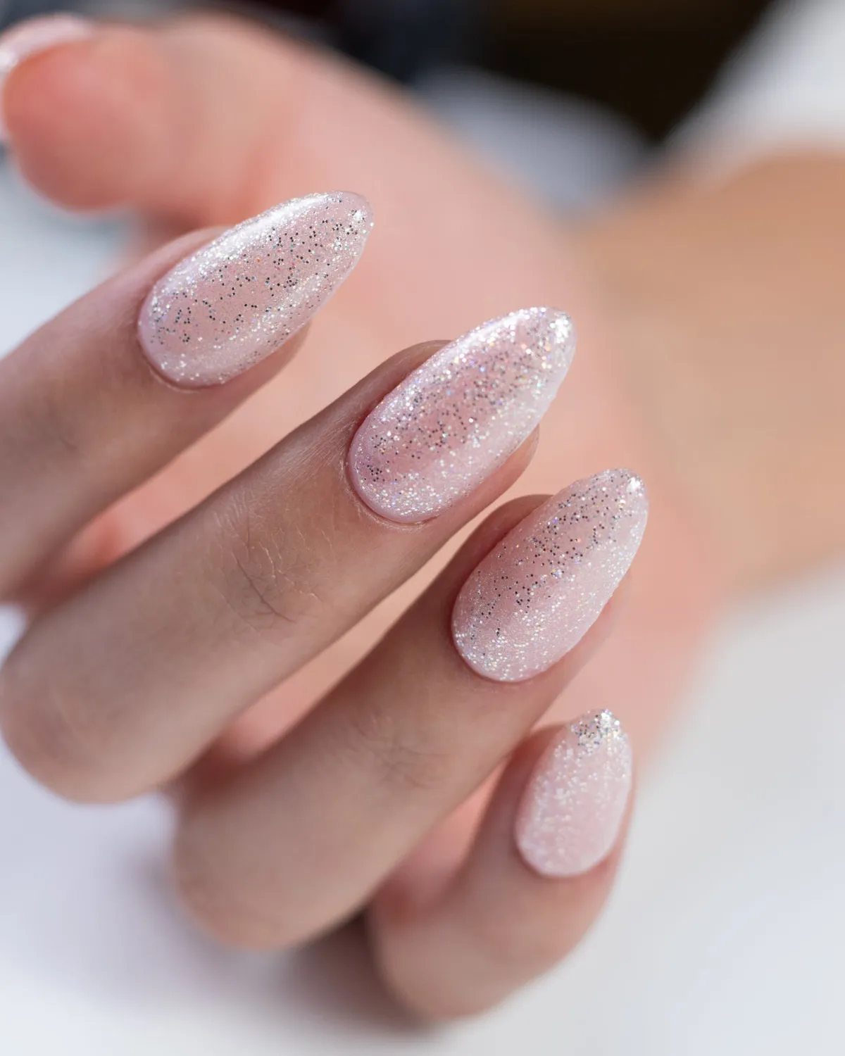 Light Elegance P+ Tiny Diamond neglelakk 10 ml sølvglitter