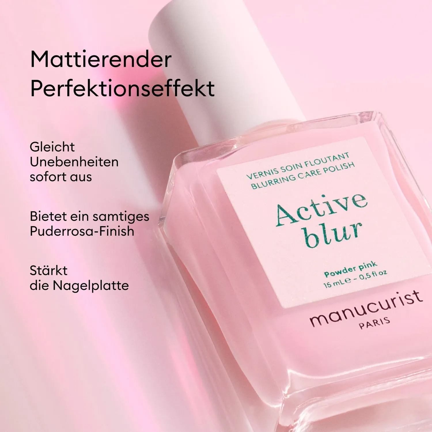 Manucurist Active Blur pleielakk pudderrosa matt