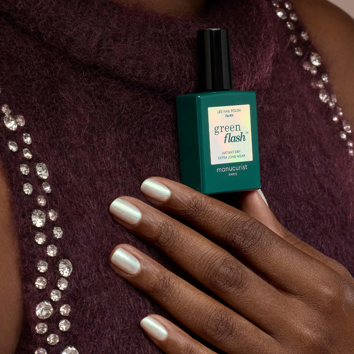 Manucurist Green Flash gelelakk Fairy perlehvit