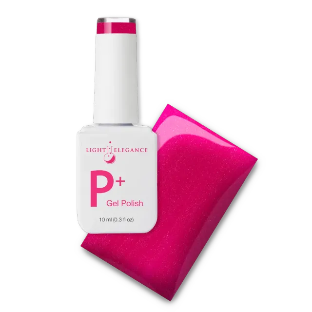 Light Elegance P+ Fuchsia Fantasy gellakk 10 ml shimmerrosa