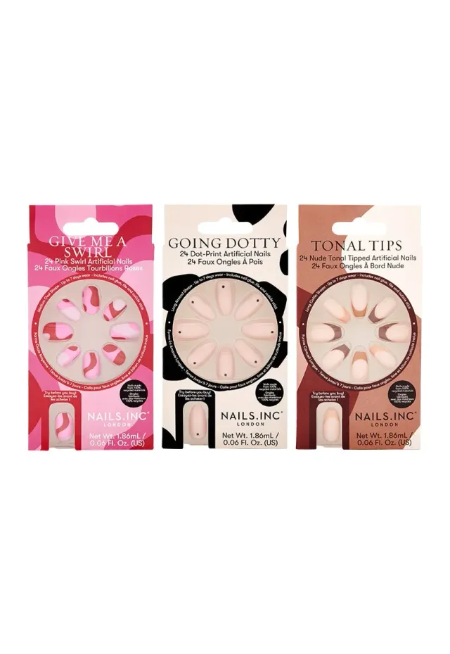 Nails Inc Out To Impress løsnegler trio 3-pk