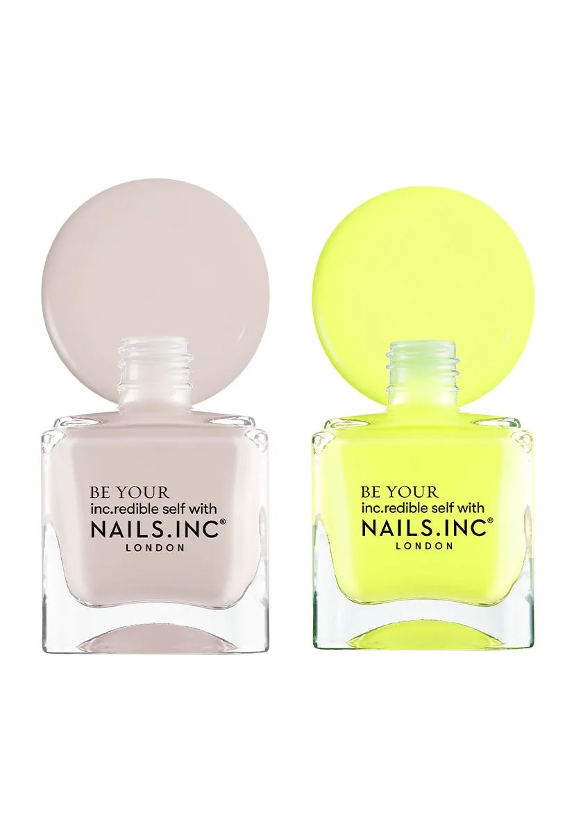 Nails Inc London Peace and Pilates neglelakk duo krem